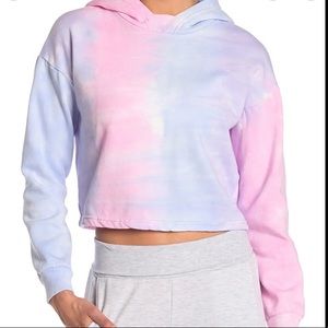 Tie Dye Cropped Hoodie